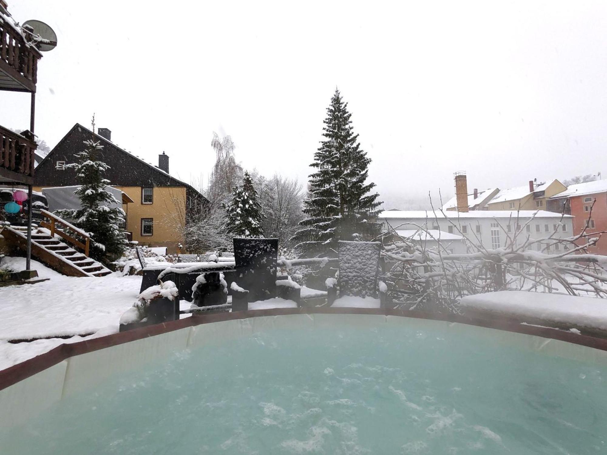 Hw2B - Urlaubsmagie - Wohlfuehlwohnung Mit Balkon, Pool, Sauna & Terrasse Sebnitz Kültér fotó