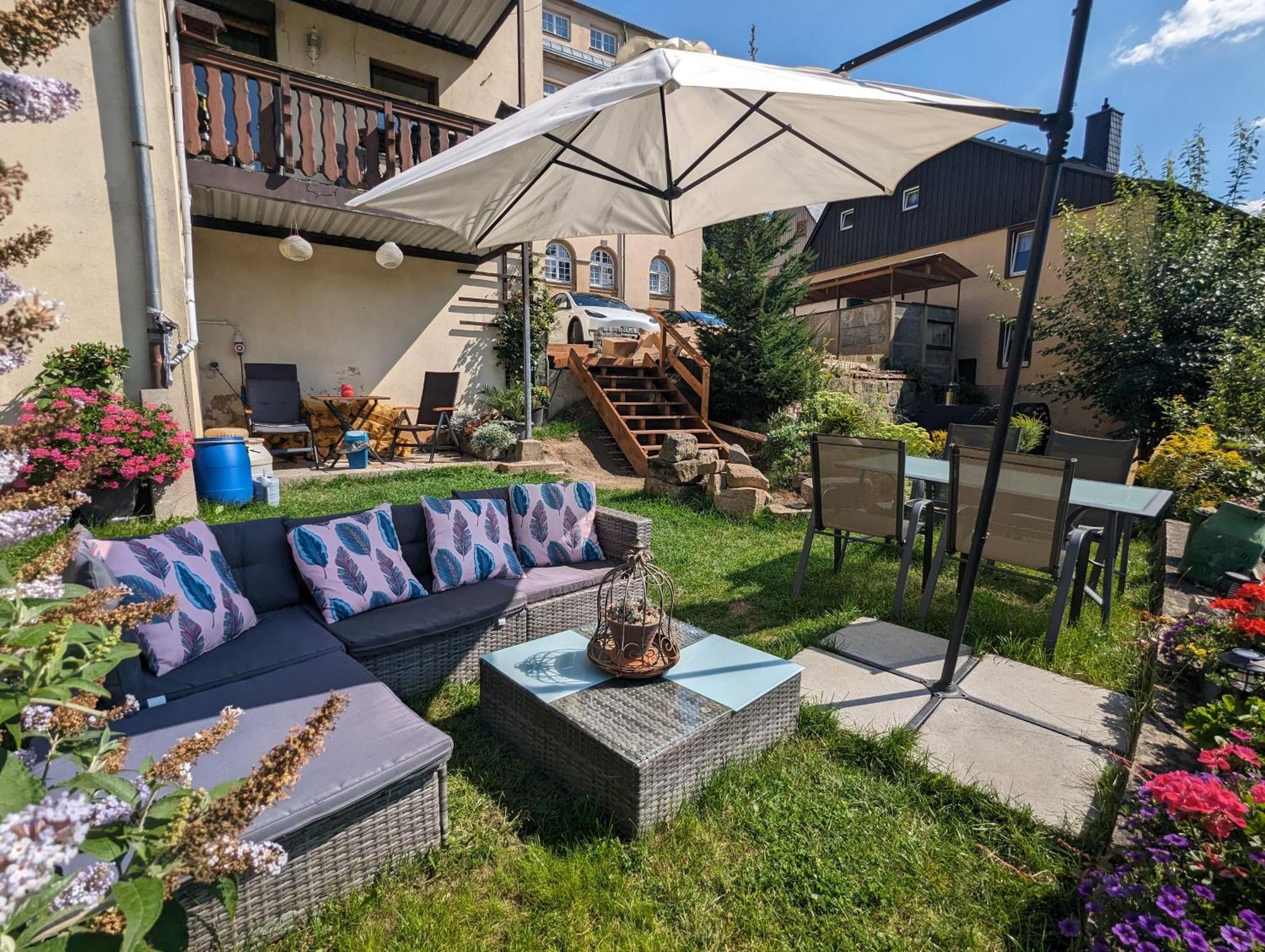 Hw2B - Urlaubsmagie - Wohlfuehlwohnung Mit Balkon, Pool, Sauna & Terrasse Sebnitz Kültér fotó