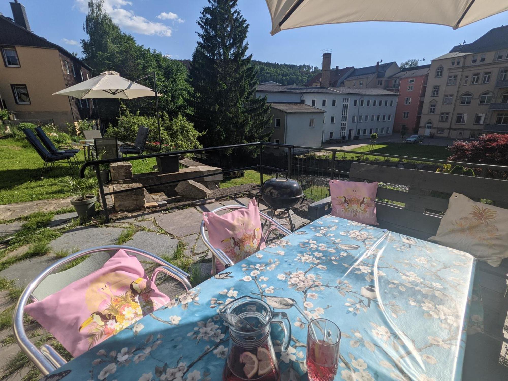 Hw2B - Urlaubsmagie - Wohlfuehlwohnung Mit Balkon, Pool, Sauna & Terrasse Sebnitz Kültér fotó