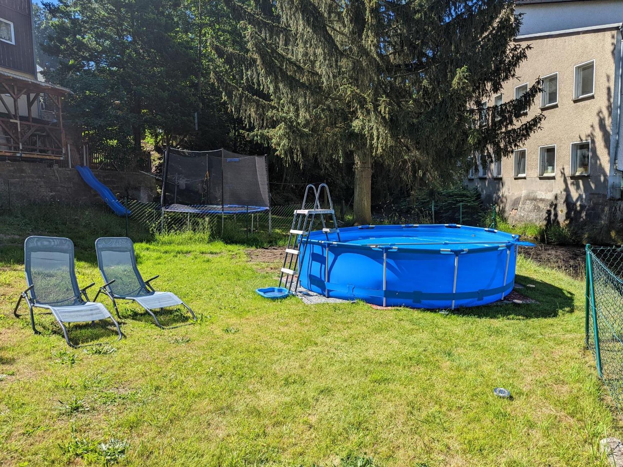 Hw2B - Urlaubsmagie - Wohlfuehlwohnung Mit Balkon, Pool, Sauna & Terrasse Sebnitz Kültér fotó