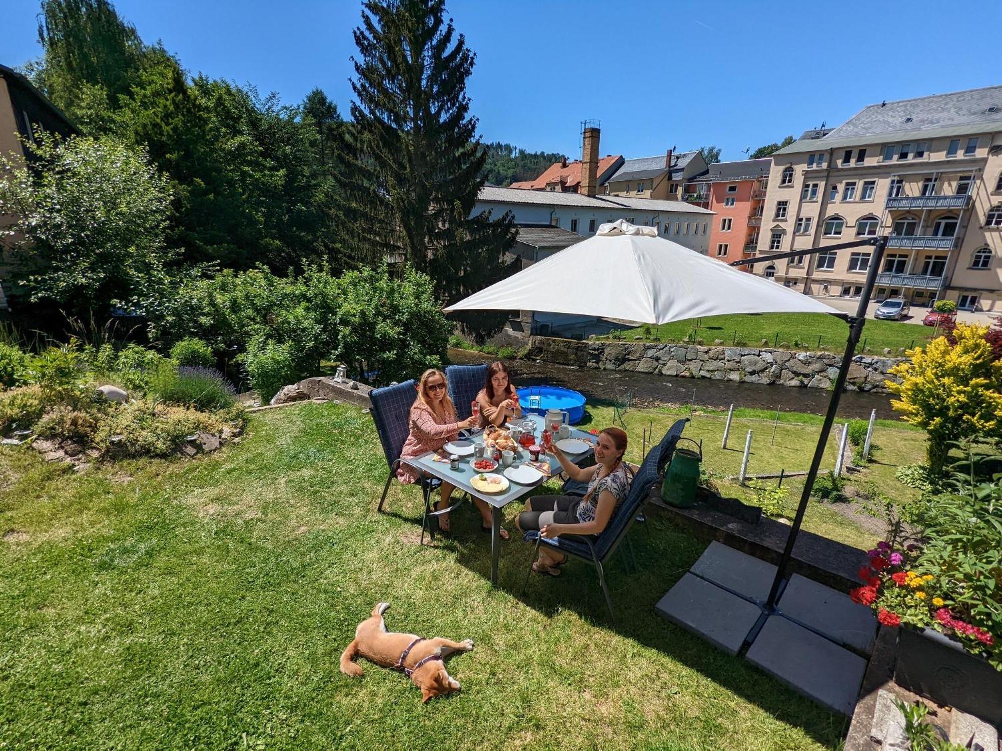 Hw2B - Urlaubsmagie - Wohlfuehlwohnung Mit Balkon, Pool, Sauna & Terrasse Sebnitz Kültér fotó